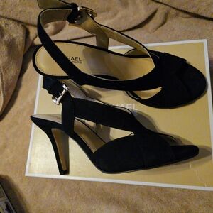 Michael Kors Black Strappy Heels